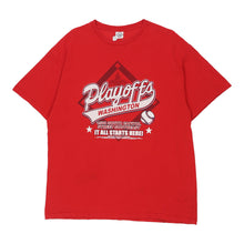  Vintage Playoffs Washington Delta T-Shirt - XL Red Cotton t-shirt Delta   