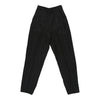 Vintage Unbranded High Waisted Trousers - 24W UK 6 Black Polyester trousers Unbranded   