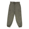 Vintage Double Knee Unbranded Cargo Trousers - 32W UK 12 Khaki Cotton cargo trousers Unbranded   
