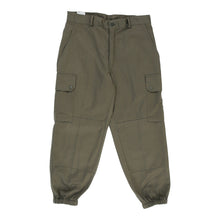 Vintage Double Knee Unbranded Cargo Trousers - 30W UK 10 Khaki Cotton cargo trousers Unbranded   