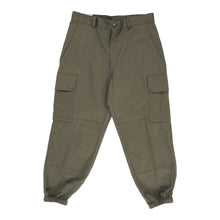  Vintage Double Knee Unbranded Cargo Trousers - 30W UK 10 Khaki Cotton cargo trousers Unbranded   