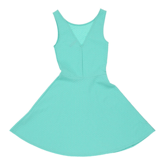 H&M Womens A-Line Dress - XS Polyester Green a-line dress H&M   