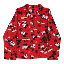  DISNEY Womens Mickey Mouse Shirt - XL Polyester Red shirt Disney   