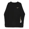 NIKE Womens Long Sleeve Top - XS Cotton Black long sleeve top Nike   