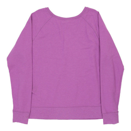 REEBOK Womens Long Sleeve Top - XL Polyester Purple long sleeve top Reebok   
