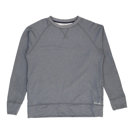 Vintage Fila Sweatshirt - XL Grey Polyester sweatshirt Fila   