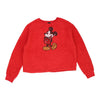 Pre-Loved Mickey Mouse Disney Sweatshirt - Medium Red Polyester sweatshirt Disney   