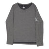 ADIDAS Womens Long Sleeve T-Shirt - Medium Cotton Grey long sleeve t-shirt Adidas   