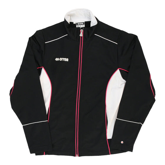 Vintage Errea Track Jacket - Small Black Polyester track jacket Errea   