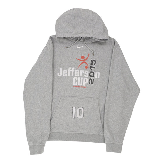 Vintage Jefferson Cup Nike Hoodie - Small Grey Cotton hoodie Nike   