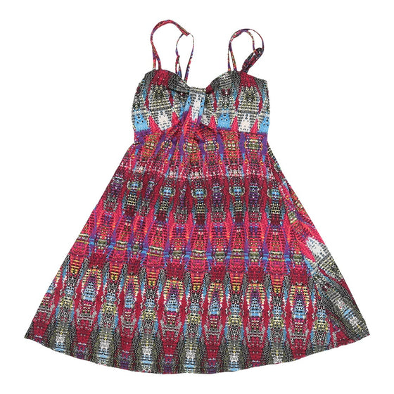 Vintage Dress - Medium Patterned Polyester dress Thrifted.com   