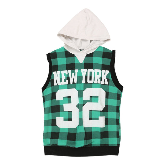 New York #32 Vestiti Delle Nuvole Hoodie - XL Green Cotton Blend hoodie Vestiti Delle Nuvole   