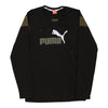 Puma Spellout Long Sleeve T-Shirt - Large Black Cotton long sleeve t-shirt Puma   
