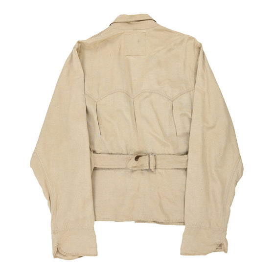 Cotton Belt Jacket - 3XL Beige Polyester jacket Cotton Belt   