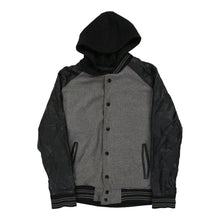  Vintage Cj Black Varsity Jacket - Medium Grey varsity jacket Cj Black   
