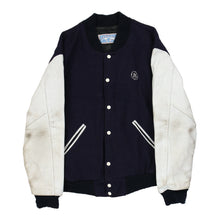 Vintage General Electric Kaye Sportswear Varsity Jacket - Large Navy varsity jacket Kaye Sportswear   