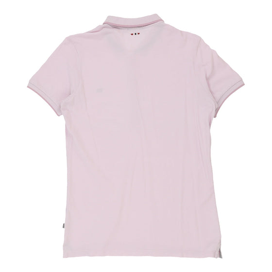 Vintage Napapijri Polo Shirt - Large Pink Cotton polo shirt Napapijri   