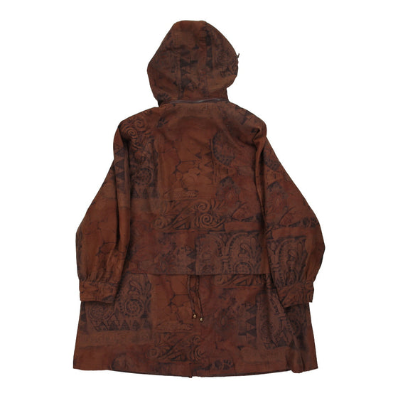 Vintage Unbranded Ski Jacket - 3XL Brown Silk ski jacket Unbranded   