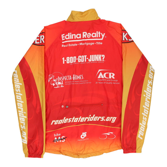 Vintage Real Estate Riders Champion System Windbreaker - XL Red Polyester windbreaker Champion System   