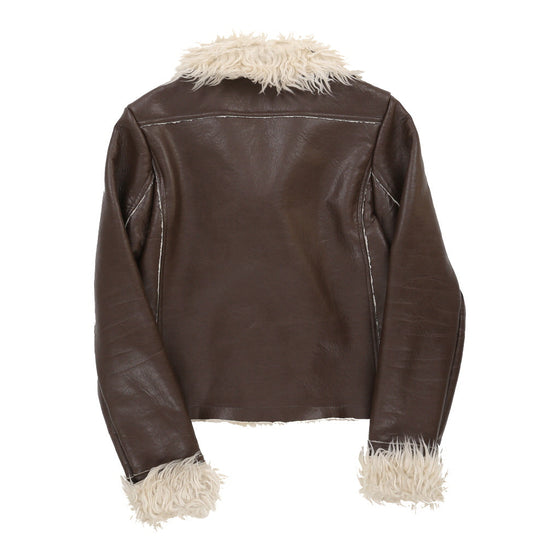 Vintage Pimkie Jacket - Medium Brown Leather jacket Pimkie   