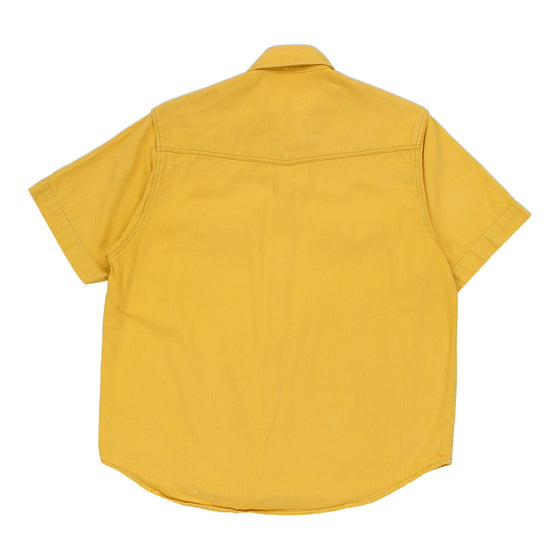 Vintage Unbranded Denim Shirt - XS Yellow Cotton denim shirt Unbranded   