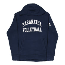  Vintage Marantha Volleyball Adidas Hoodie - Small Navy Cotton hoodie Adidas   