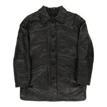  Vintage Leather Jacket - XL Black Leather leather jacket Thrifted.com   