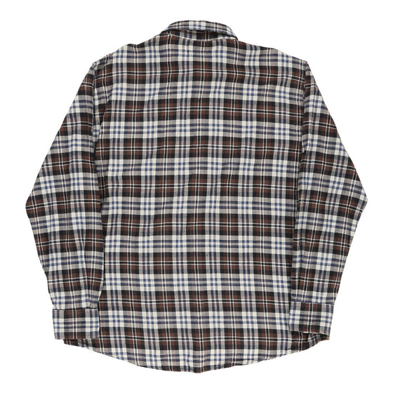 Vintage Sea Barrier Flannel Shirt - XL Brown Cotton flannel shirt Sea Barrier   
