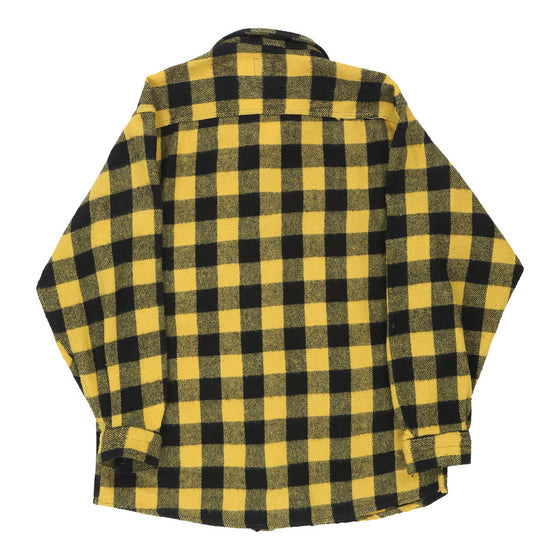 Vintage Best Company Flannel Shirt - XL Yellow Cotton flannel shirt Best Company   
