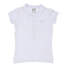  Vintage Nike Polo Shirt - Medium Blue Cotton polo shirt Nike   