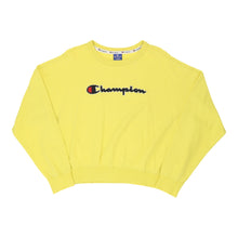  Vintage Champion Sweatshirt - Large Yellow Cotton sweatshirt Champion   
