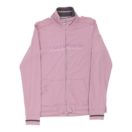 Vintage Champion Track Jacket - Medium Pink Cotton track jacket Champion   