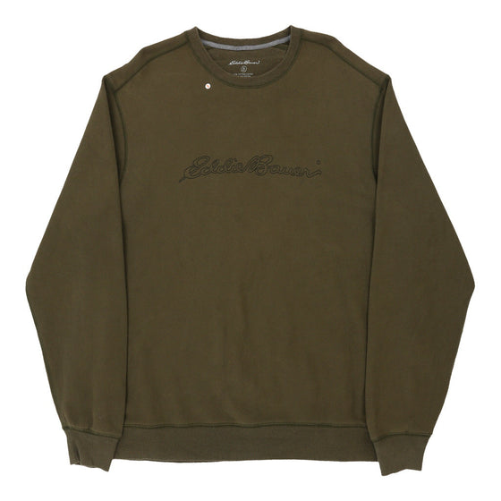 Vintage Eddie Bauer Sweatshirt - XL Green Cotton sweatshirt Eddie Bauer   