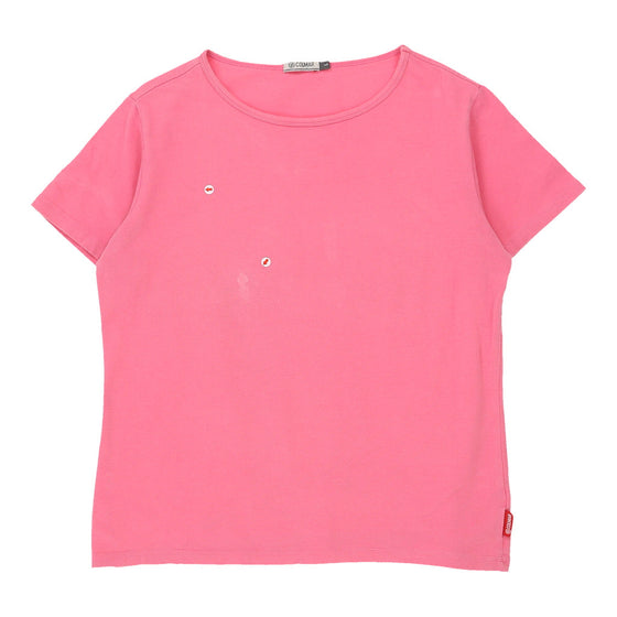 Vintage Colmar T-Shirt - Large Pink Cotton t-shirt Colmar   