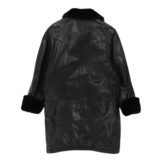 Vintage Texart Coat - XL Black Leather coat Texart   