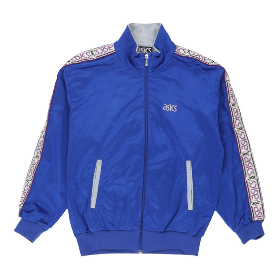 Vintage Asics Track Jacket - Small Blue Polyester track jacket Asics   