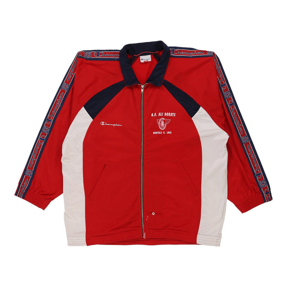 Vintage Champion Track Jacket - Large Red Polyester track jacket Champion   