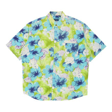  Vintage Best Company Patterned Shirt - XL Blue & Green Cotton patterned shirt Best Company   