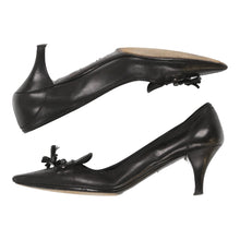  Vintage Prada Heels - UK 5.5 Black Leather heels Prada   