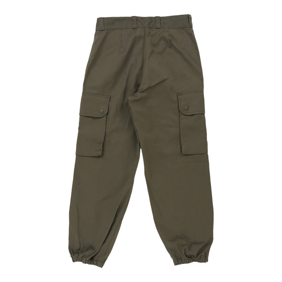 Vintage Double Knee Unbranded Cargo Trousers - 28W UK 8 Khaki Cotton cargo trousers Unbranded   