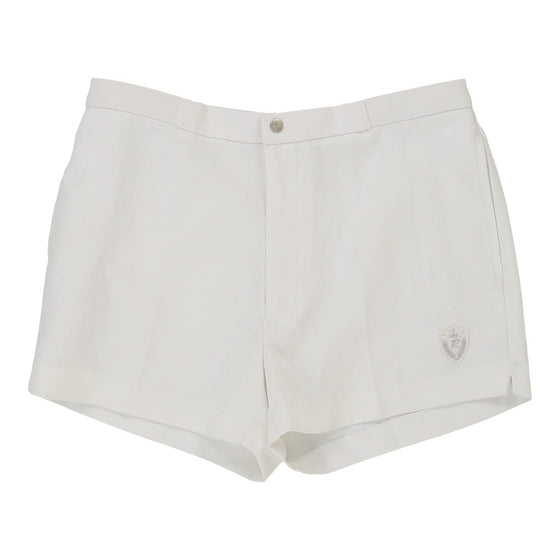 Vintage Renee Sport Shorts - 31W UK 12 White Polyester sport shorts Renee   