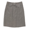 Vintage Armani Skirt - Small UK 8 Grey Linen skirt Armani   