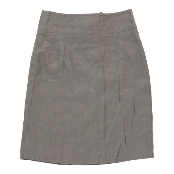 Vintage Armani Skirt - Small UK 8 Grey Linen skirt Armani   