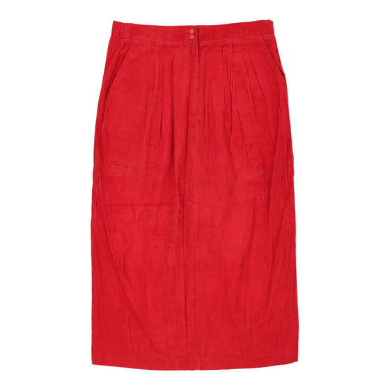 Vintage Lucia Skirt - Medium UK 14 Red Cotton skirt Lucia   