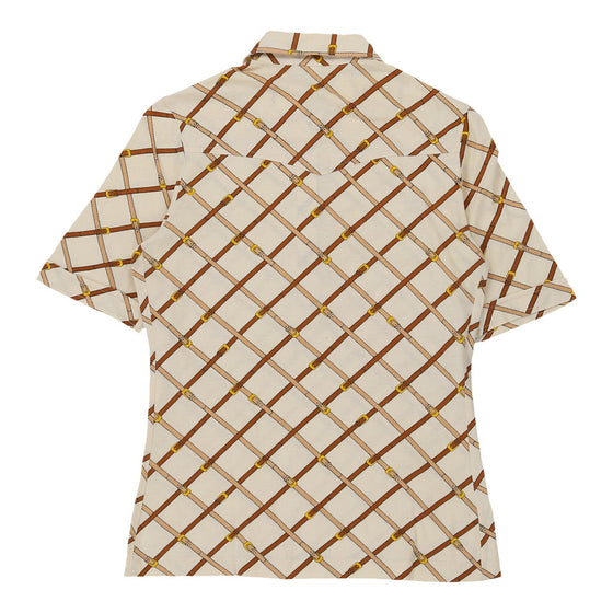 Vintage Mahus Polo Shirt - Medium Beige Cotton polo shirt Mahus   