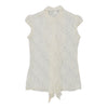 Vintage Denny Rose Blouse - XS White Nylon blouse Denny Rose   