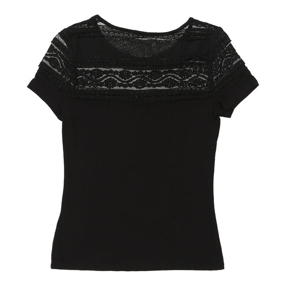 Vintage H&M T-Shirt - XS Black Cotton t-shirt H&M   