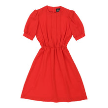  Vintage Germaine A-Line Dress - XS Red Cotton a-line dress Germaine   