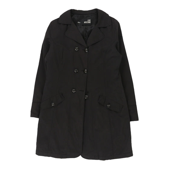 MOSCHINO Womens Coat - Medium Nylon Black coat Moschino   