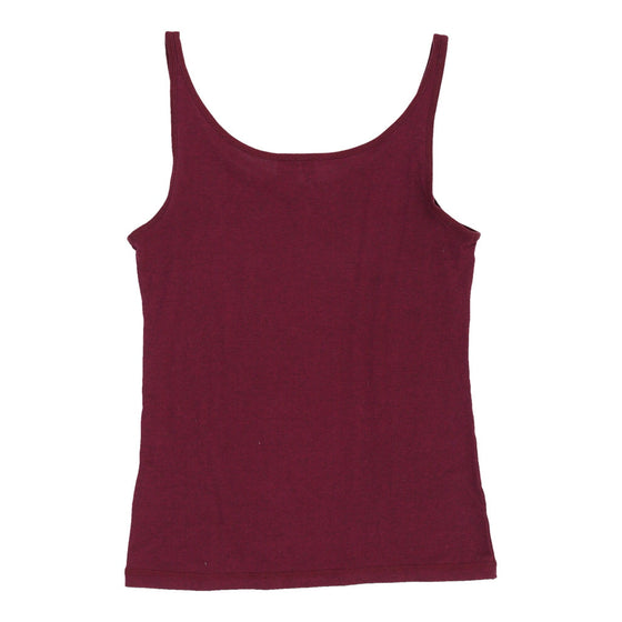 H&M Womens Top - Small Cotton Burgundy top H&M   
